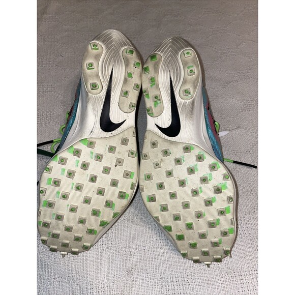 Size 12 M - Nike Off-White x Waffle Racer Vivid Sky Golf Athleisure Activewear - Picture 6 of 12